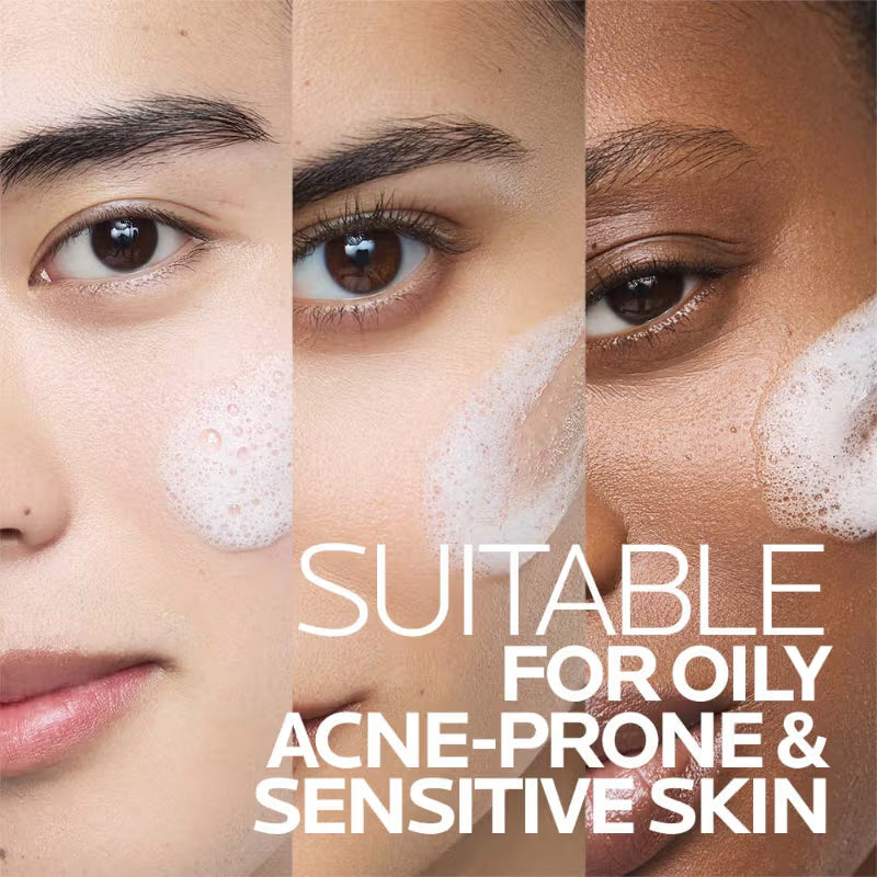 La Roche-Posay Effaclar Purifying Anti-Acne Gel Face wash, Gentle Cleanser for Oily, Acne Prone skin, 50 ml ( Pack of 2 )