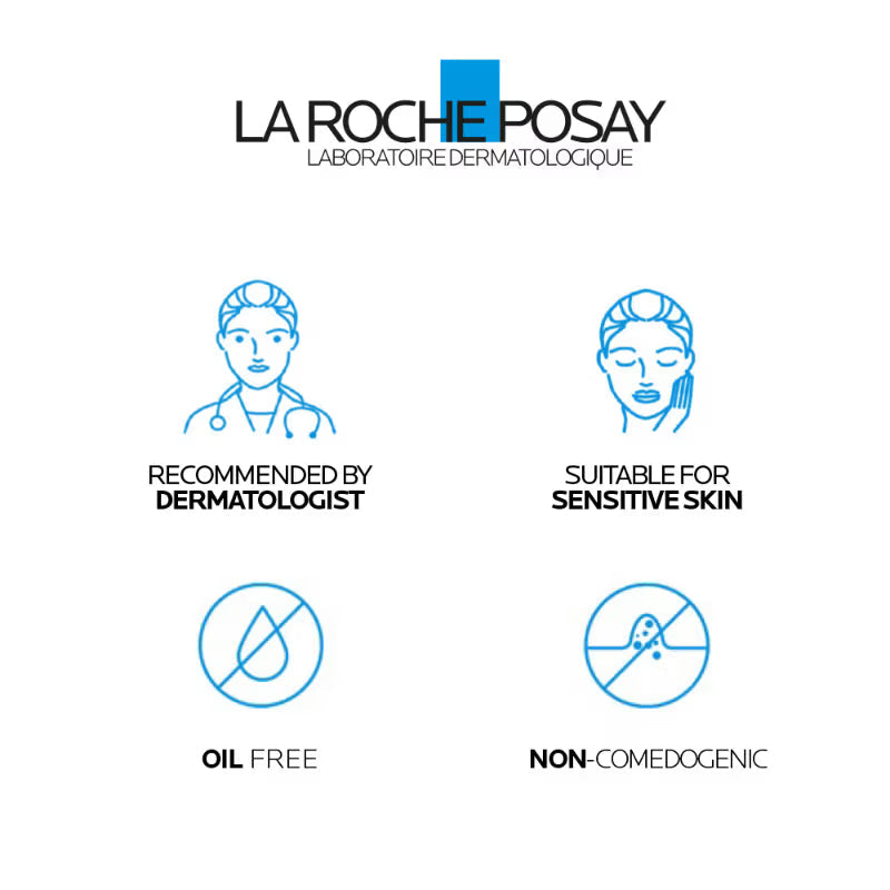 La Roche-Posay Effaclar Purifying Anti-Acne Gel Face wash, Gentle Cleanser for Oily, Acne Prone skin, 50 ml ( Pack of 2 )