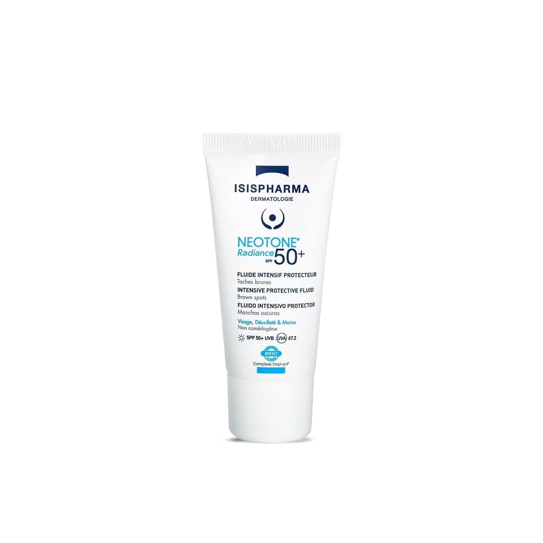 Isispharma - Neotone Radiance SPF 50+ Anti Dark Spots - Intensive Protective Fluid - High Tolerance Sun Care - 30 ml
