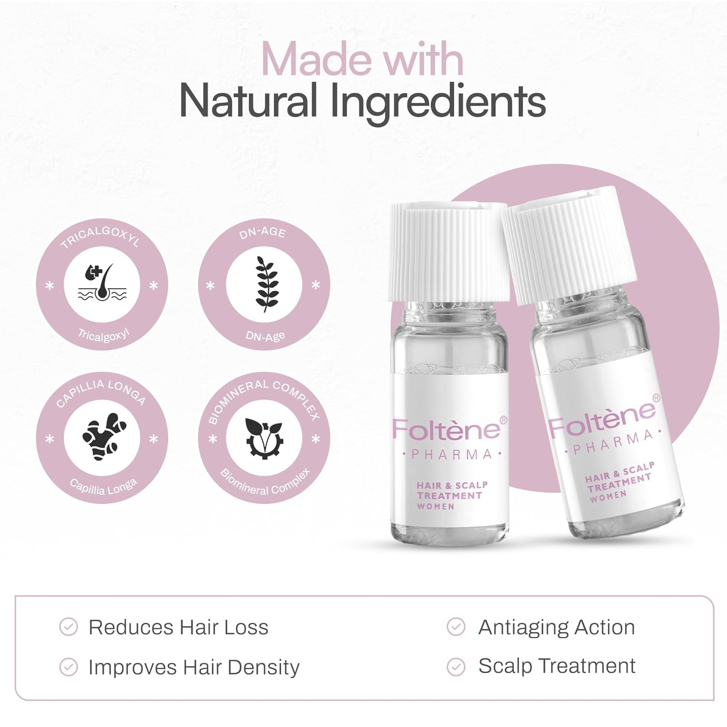 Foltene Pharma Hair & Scalp Treatment For Women (24VialsX6ml)