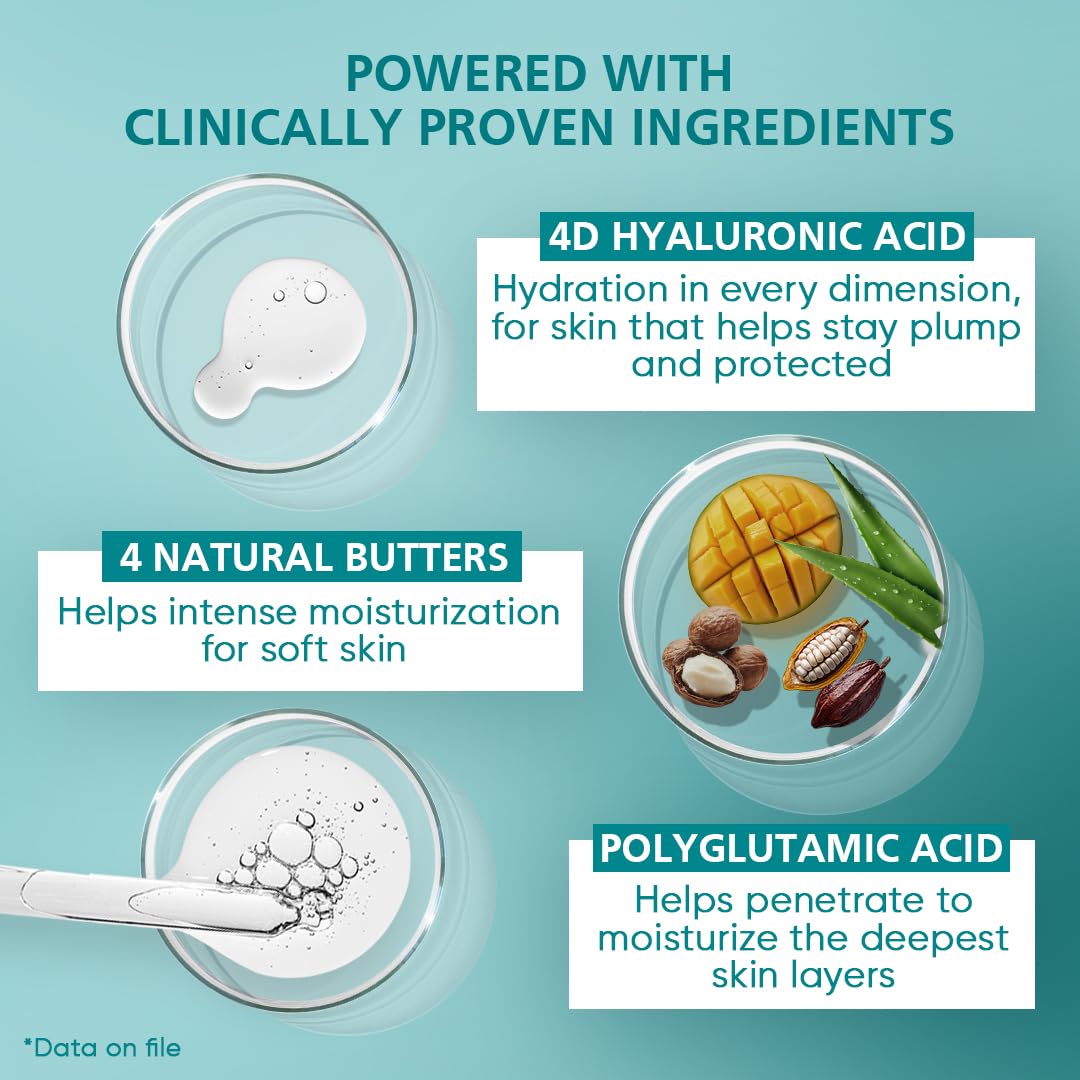 Venusia Max Intensive Moisturizing Cream | Enriched with 4D Hyaluronic Acid & Polyglutamic Acid | Clinically Proven Deep Penetration for Long lasting hydration | For Face & Body |No.1 Dermatologist Recommended Brand | Dry to Very Dry Skin | 150 g