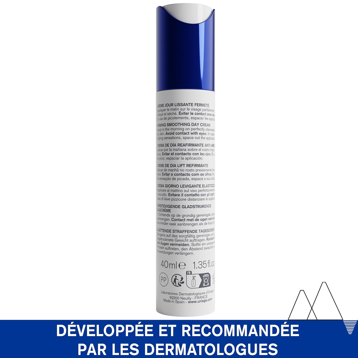 Uriage Age Lift Anti-Aging Cream With Retinol, Hyaluronic Acid & Shea Butter, 3X Less Visible Wrinkles, 3X Increased Firmness, Firming Velvet Cream, Normal To Dry Skin, Even Sensitive