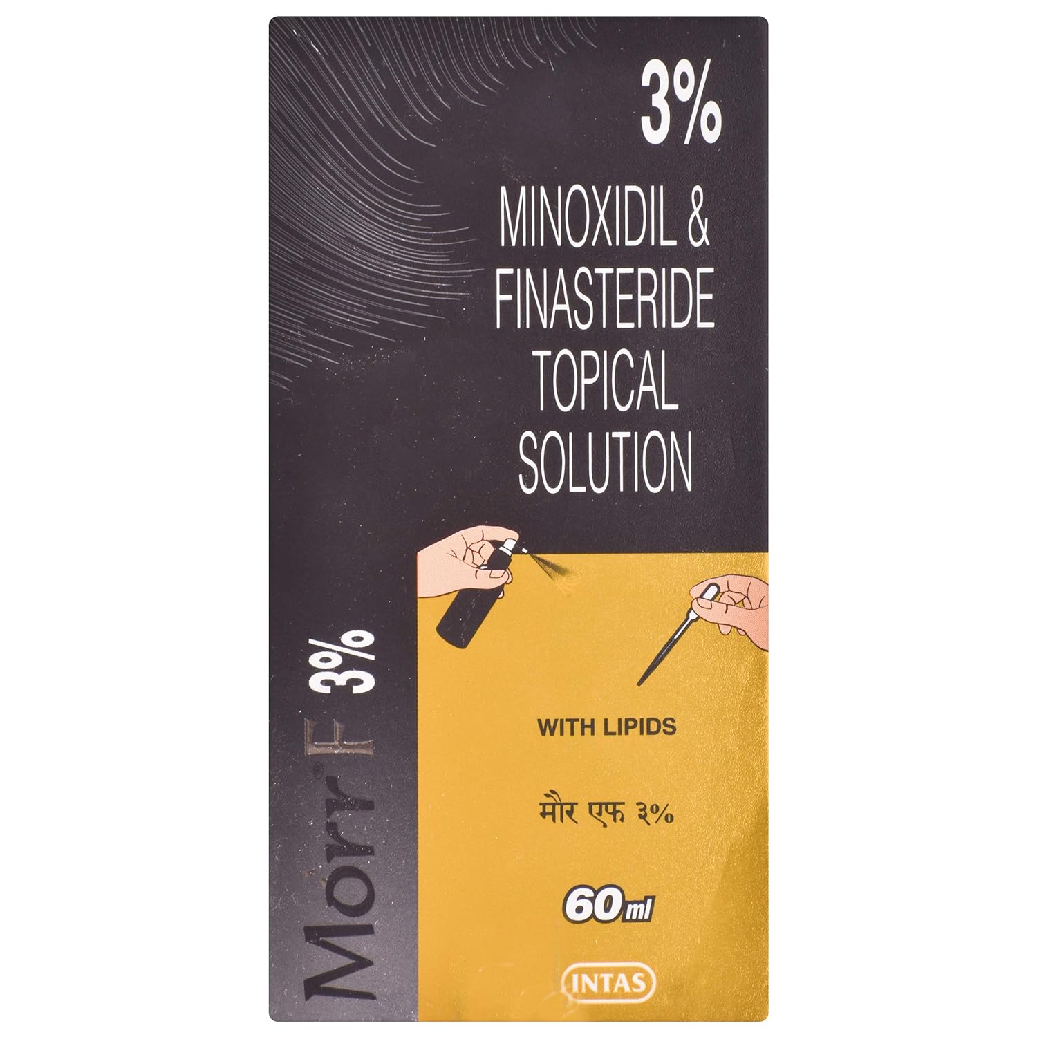 Morr F 3% - Bottle of 60 ml Solution with Minoxidil and Finasteride