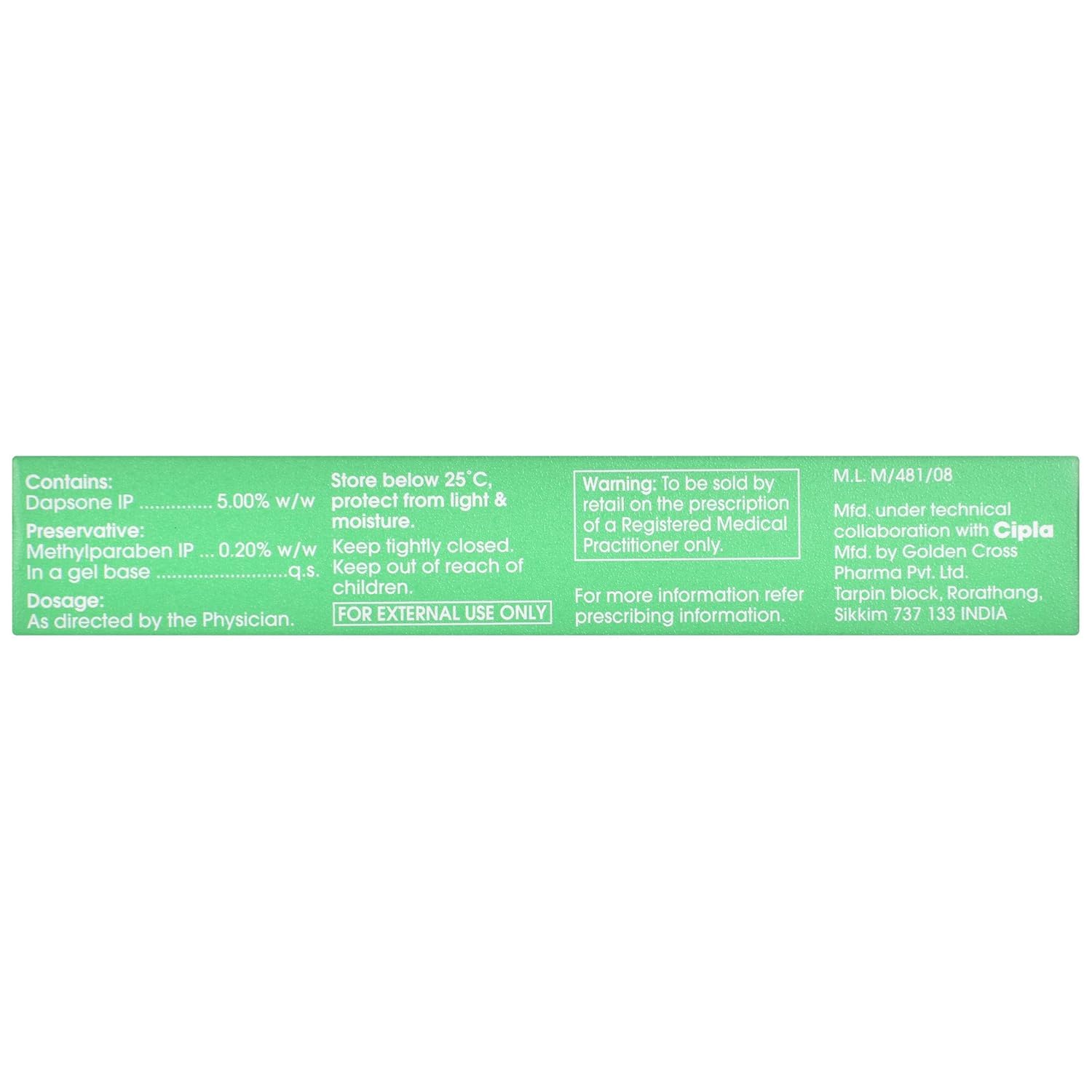 Acnedap Gel- 15g For Controls Acne, Unclogs Pores and Reduces Inflammation