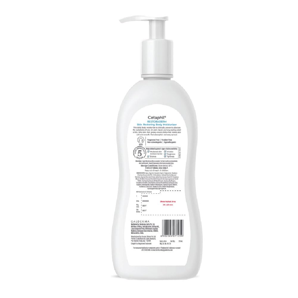 Cetaphil Restoraderm Body Moisturizer, Shea Butter, 295 ml