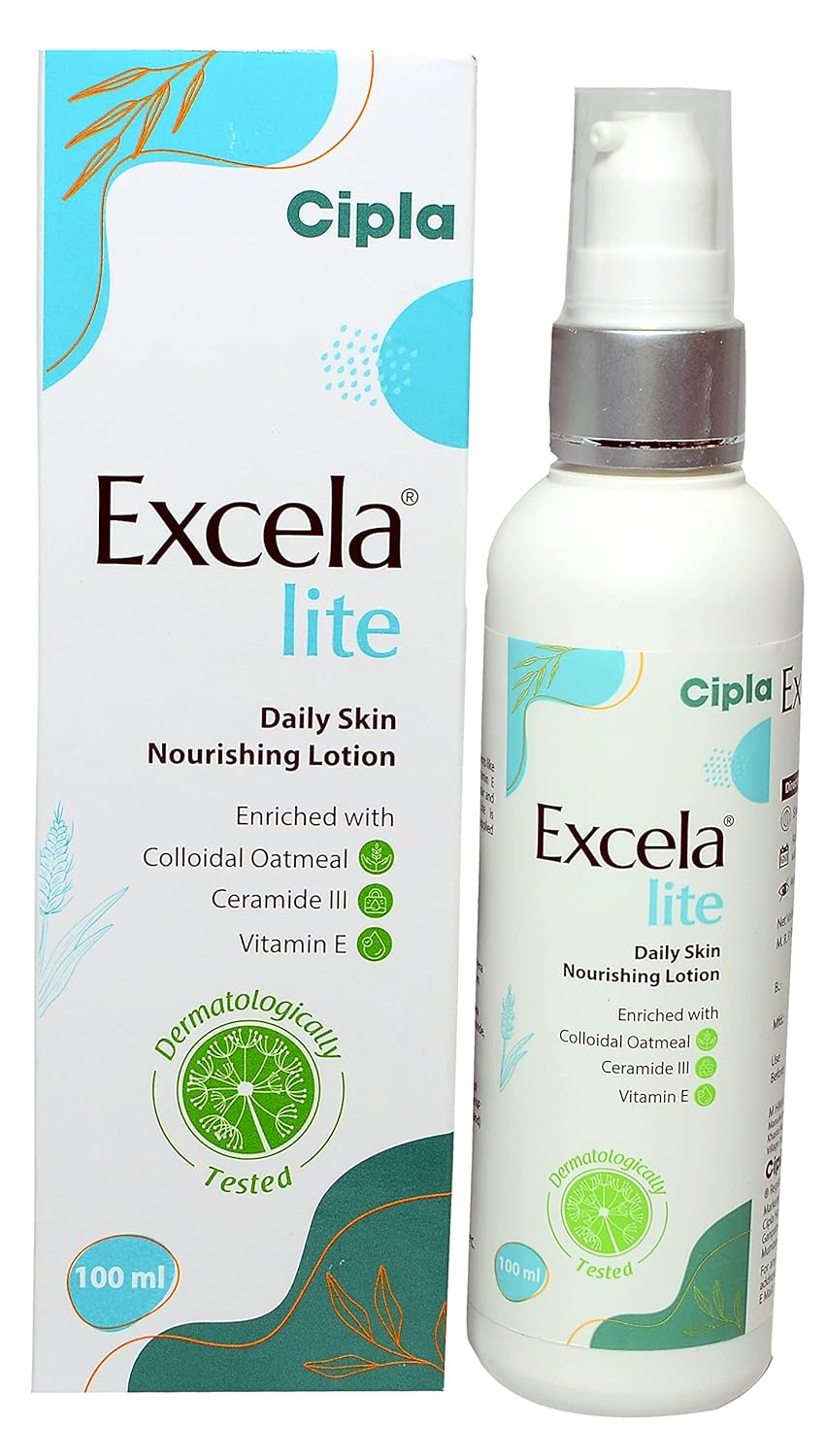 Excela Lite Daily Skin Nourishing Moisturizer Enrich with Ceramide And Vitamin E For Daily Use, 100g