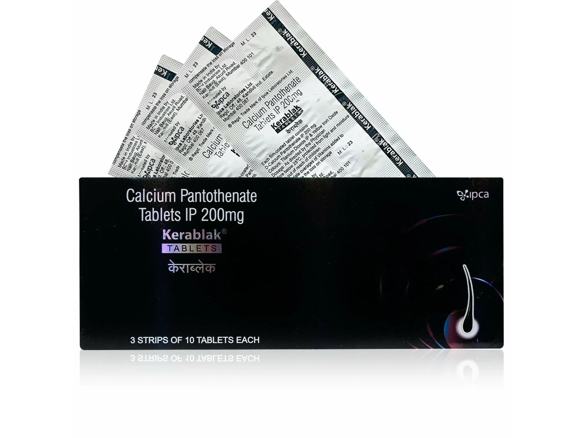 Kerablak Tablet, 30 Tablets | Nourishes Hair, Strengthens Hair & Reduces Hairfall