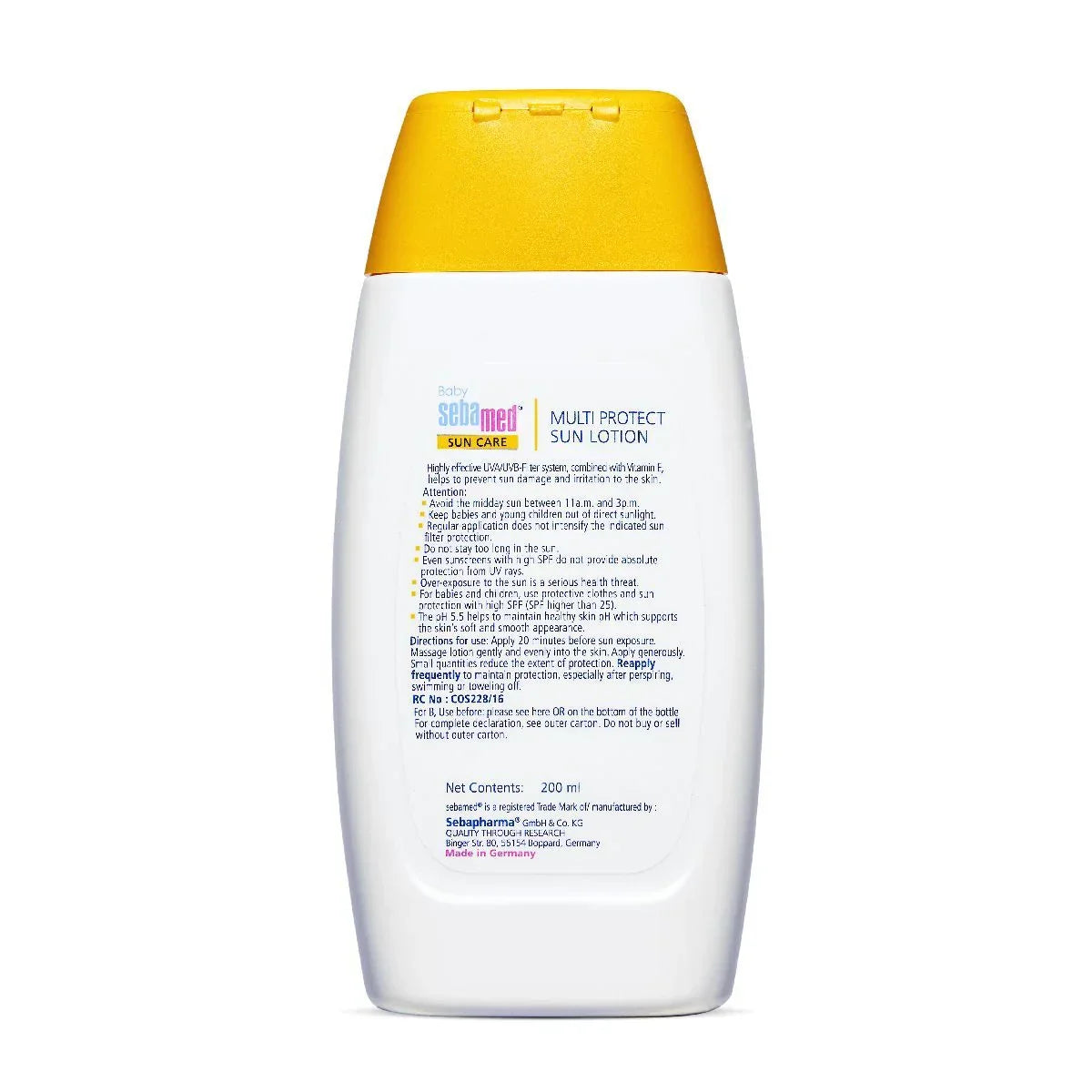 Sebamed Baby Sun Lotion|pH 5.5|Triple Protection from UV rays|Water & Sweat resistant|200 ml