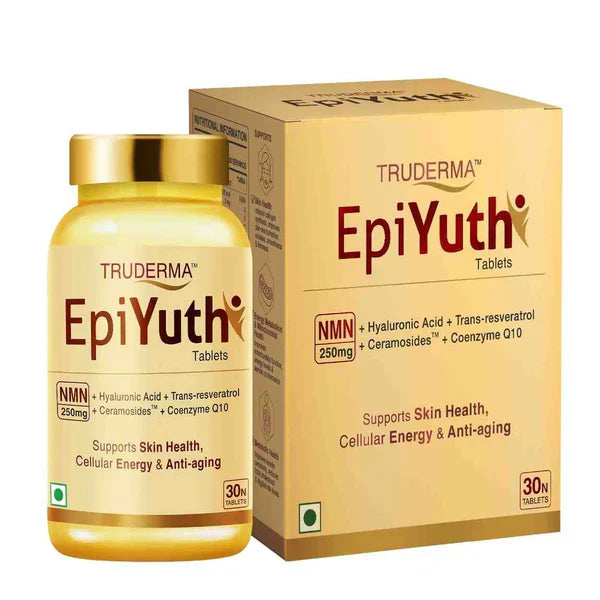 Truderma Epiyuth Tablets supports Skin Health, Cellular Energy & Anti-aging | 30 Tablets - Skiynse Dermatologique