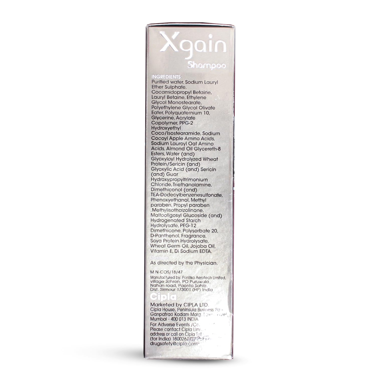 Xgain Shampoo | 2 in 1 Volumizing Formula | pH Balanced | Enhance Hair Volume and Shine | 200 ml