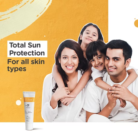 UV Doux Silicone Sunscreen Gel with SPF 50 and PA+++ Broad Spectrum for Face & Body with No White Cast| Non Comedogenic, Paraben Free, Water Resistant | Clinically Proven,Benzene free