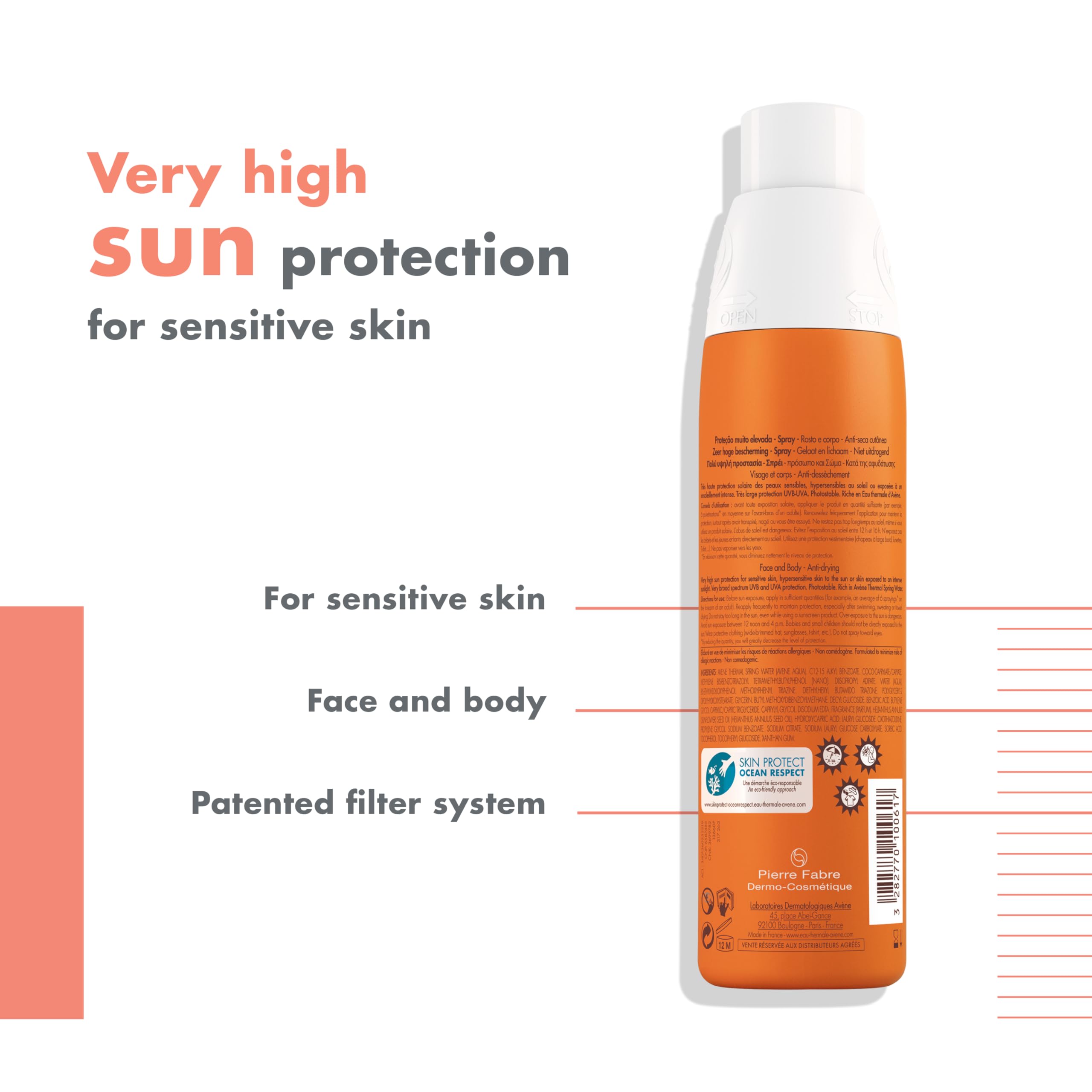 Avene Very High Protection Spf 50+ Spray - Skiynse Dermatologique