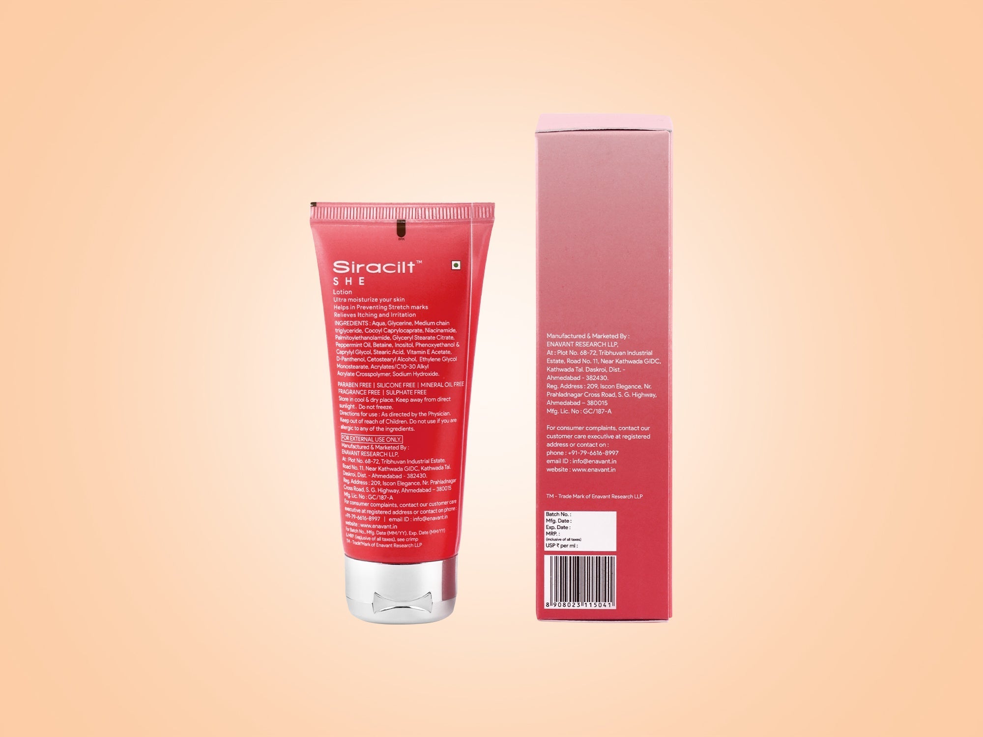 SIRACILT She Lotion for Moisturise skin , 100 ml